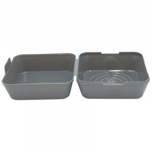 Reusable Grey XL Burger Box in PP - Set of 24