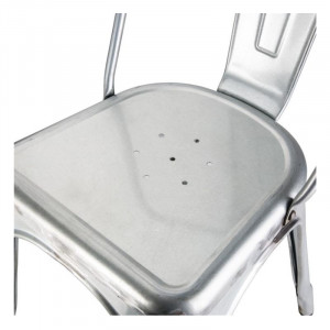 Sedie Bistro in Acciaio - Set di 4 - Bolero