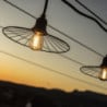 Ghirlanda Luminosa da Esterno con Paralume in Acciaio e Lampadina a Filamento - Chic Cage Light - Lumisky