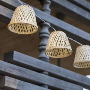 Ghirlanda Luminosa Bambù Solare e Presa LED - Chill Hybrid - Lumisky