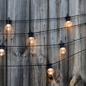 Ghirlanda Luminosa Guinguette Solare e Presa LED - Party Clear Hybrid - Lumisky