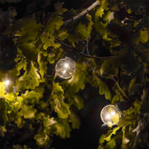 Ghirlanda luminosa da giardino solare e a LED - Party Clear Hybrid - Lumisky