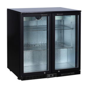 Retrobar Refrigerato - 2 Porte in Vetro a Battente - 209 L - Dynasteel