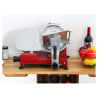 Affettatrice a Gravità per Prosciutto Ø 220 mm 120 W Rossa