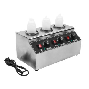 Scaldacqua Cioccolato Triplo Dynasteel: Bain-marie elettrico professionale per salsa di cioccolato