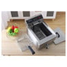 Professional Deep Fryer 13 L 3000 W with Drain - Stainless Steel