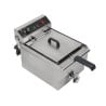 Professional Deep Fryer 13 L 3000 W with Drain - Stainless Steel