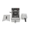 Professional Deep Fryer 13 L 3000 W with Drain - Stainless Steel