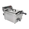 Professional Deep Fryer 13 L 3000 W with Drain - Stainless Steel