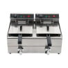 Professional Deep Fryer 2 x 13 L with Drain - Dynasteel: Performance and durability for your kitchen