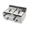 Friggitrice Professionale 2 x 13 L con Scarico - Dynasteel: Prestazioni e durata per la tua cucina