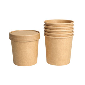 Pot à Soupe Kraft - 360 ml - Lot de 300 - Dynasteel