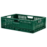 Folding Stackable Crate 600 x 400 - 36 L - Green