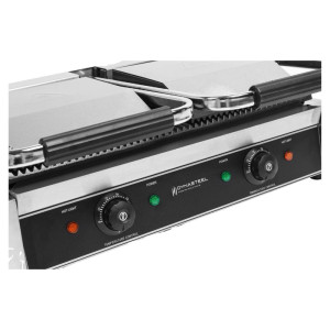 Grill Panini Double - Piastre Rigate - Dynasteel