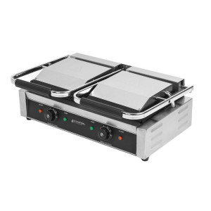 Grill Panini Double - Piastre Rigate - Dynasteel