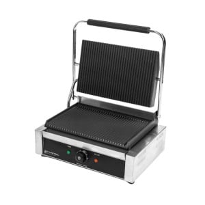 Grill Panini Pro 2200 W Rigato 340x220 mm Inox