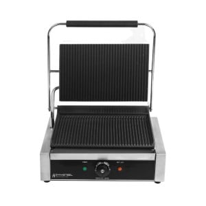 Grill Panini Pro 2200 W Rigato 340x220 mm Inox
