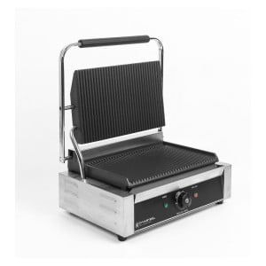 Grill Panini Pro 2200 W Rigato 340x220 mm Inox