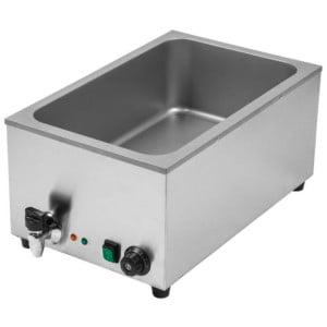 Bain-Marie Pro GN 1/1 20 L 1200 W Inox con Scarico