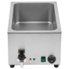 Bain-Marie Pro GN 1/1 20 L 1200 W Inox con Scarico