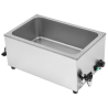 Bain-Marie Pro GN 1/1 20 L 1200 W Inox con Scarico