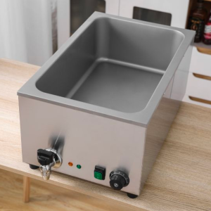 Bain-Marie Pro GN 1/1 20 L 1200 W Inox con Scarico