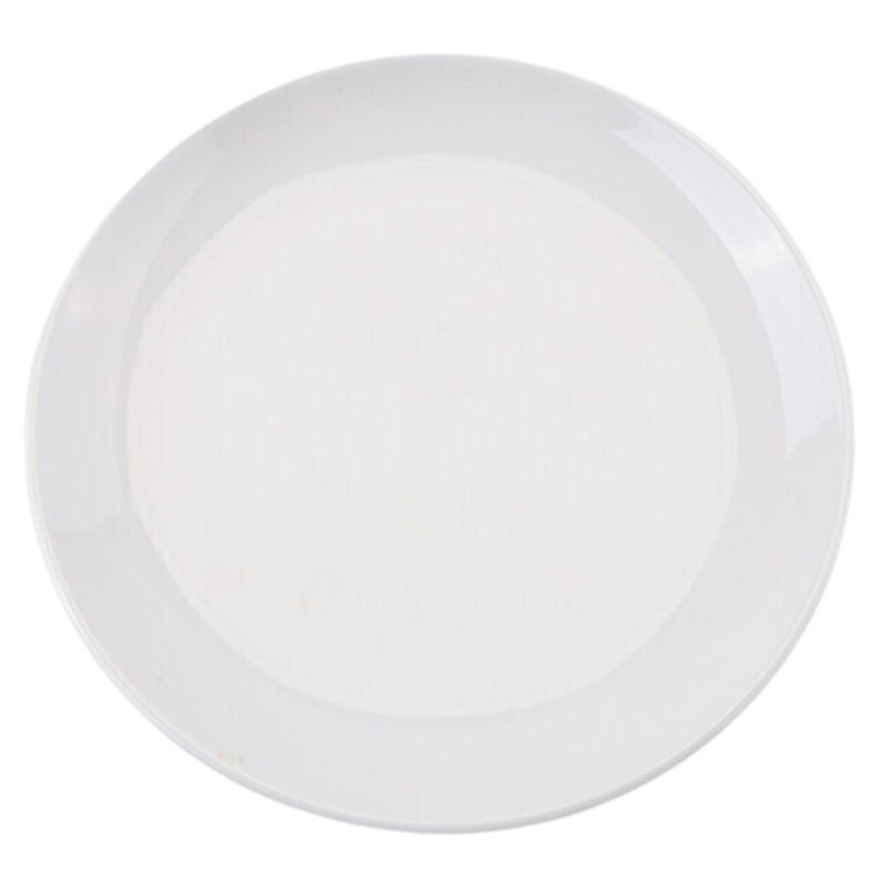 Piatto Rotondo Melamina Ø 17,7 cm Bianco - Confezione da 10