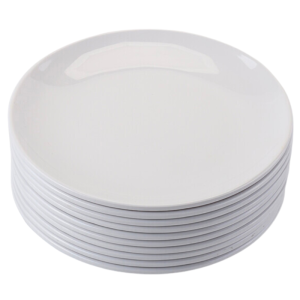 Piatto Rotondo Melamina Ø 17,7 cm Bianco - Confezione da 10