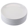 Piatto Rotondo Melamina Ø 17,7 cm Bianco - Confezione da 10
