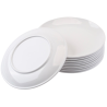 Piatto Rotondo Melamina Ø 17,7 cm Bianco - Confezione da 10