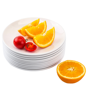 Piatto Rotondo Melamina Ø 17,7 cm Bianco - Confezione da 10