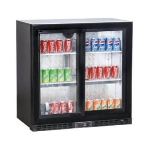 Retrobar Refrigerato 208 L - 2 Porte Scorrevoli