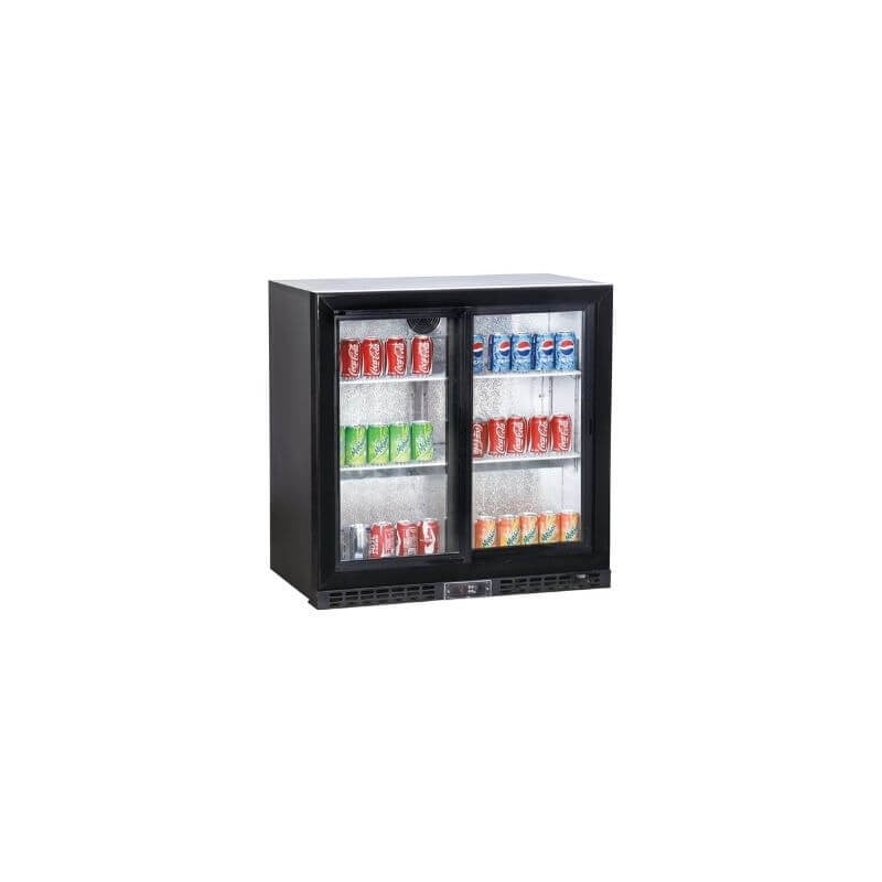 Retro Bar Refrigerato Compatto a 2 porte vetrate per ristorante, bar, birreria. Retro Bar Refrigerato Compatto a 2 porte vetrate per ristorante, bar, birreria.