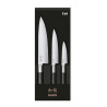Set di 3 coltelli Wasabi Black - Taglio professionale Coltelli Kai Wasabi Black - Precisione giapponese