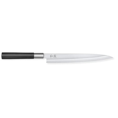 Couteau Yanagiba Wasabi Black 21 cm KAI - Découpe précise pour poissons, sushis et sashimis