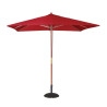 Parasol Carré Rouge - 2,5m - Bolero