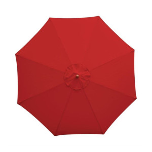 Ombrellone Rotondo Rosso - 2,5 m - Bolero