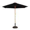 Black Round Parasol Ø 2.5 M - Bolero - Fourniresto