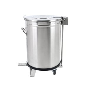 Pattumiera Inox con Pedale - 50 L - Dynasteel