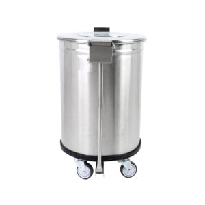 Pattumiera Inox con Pedale - 50 L - Dynasteel