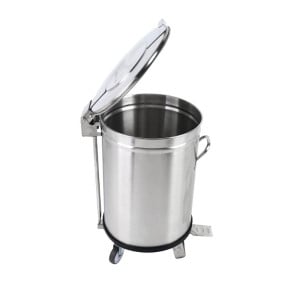 Pattumiera Inox con Pedale - 50 L - Dynasteel