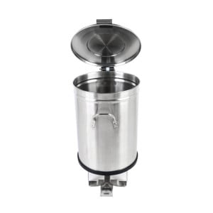Pattumiera Inox con Pedale - 50 L - Dynasteel