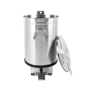 Pattumiera Inox con Pedale - 50 L - Dynasteel