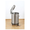 Pattumiera Inox con Pedale - 50 L - Dynasteel