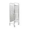 Scala Gastronorm GN 1/1 15 Livelli Inox Ruote