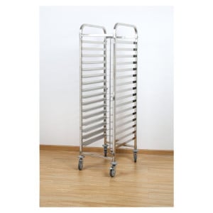 Scala Gastronorm GN 1/1 15 Livelli Inox Ruote