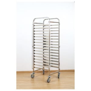 Scala Gastronorm GN 1/1 15 Livelli Inox Ruote