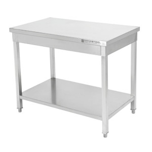 Table Inox avec Etagère - P 600 mm - L 1000 mm - Dynasteel