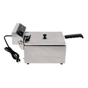 Friggitrice Professionale 10 L 3000 W Inox — Termostato