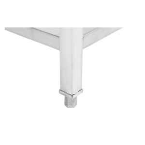 Tavolo Inox con Ripiano - Robusto e Pratico